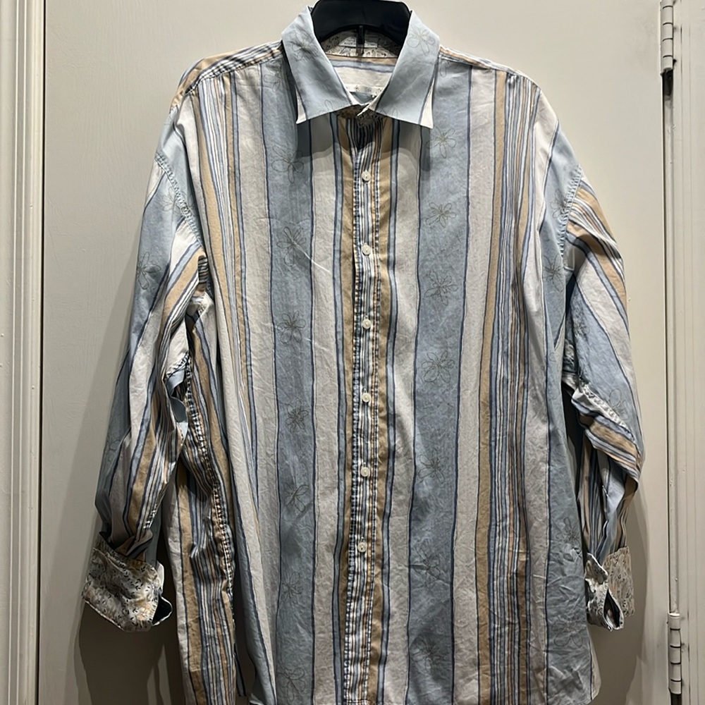 Burma Bibas 90’s Vintage Long Sleeve Button Down XXL